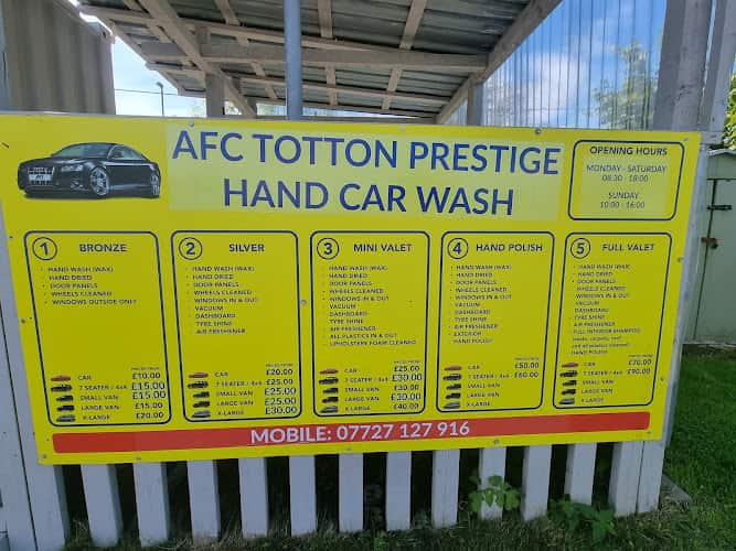 Image of AFC Totton Prestige Hand Car Wash – Southampton
