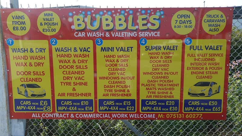 Image of Bubbles Hand Car Wash – Knottingley