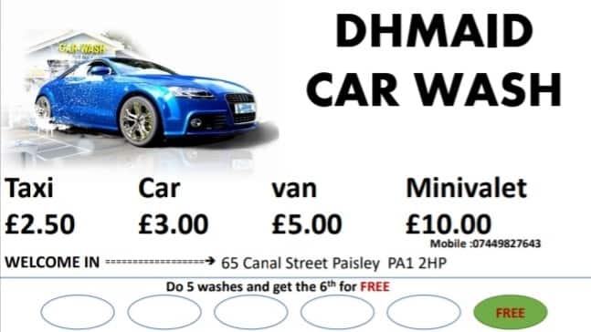 Image of DHMAID HAND CAR WASH – Paisley