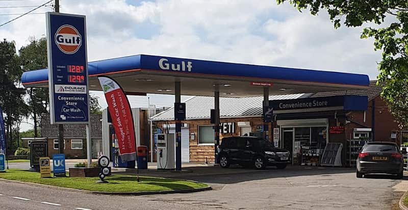 Image of JJ’s Gulf Fuel Petrol Station. SPAR & Automatic Car Wash. Woodhall Spa. With Pay at Pump. – Woodhall Spa